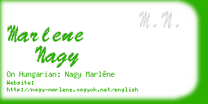 marlene nagy business card